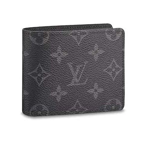 black and grey lv wallet.